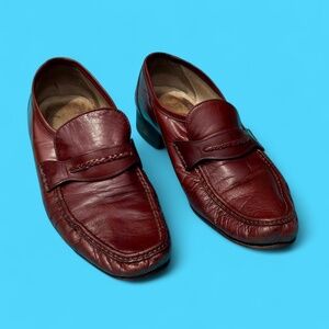 70s Volare made in Spain brown leather slip-on loafers Men’s size 9.5